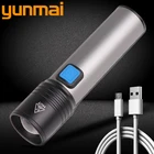 Yunmai светодиодный ная вспышка светодиодсветильник перезаряжаемая маленькая разведывательная вспышка для ночной прогулки легко носить с собой 4 режима Встроенная батарея
