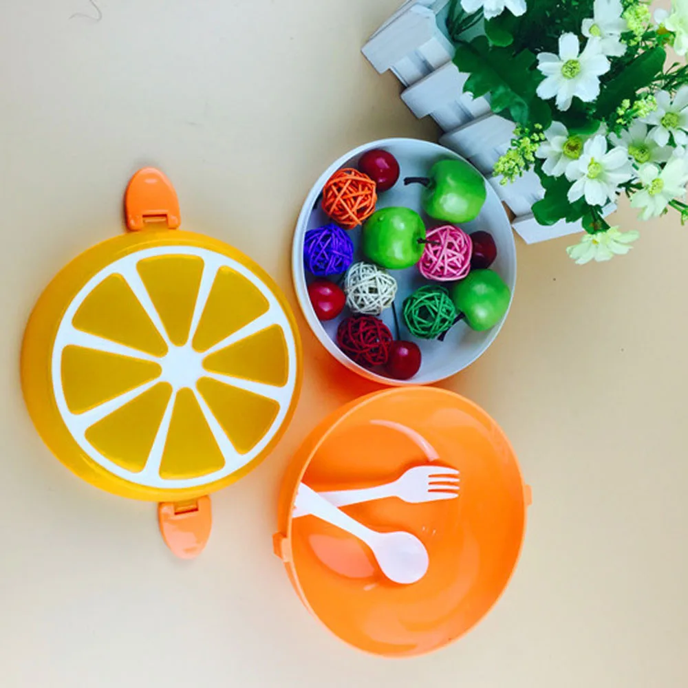 Экологичные контейнеры для обедов круглые Bento Ланч бокс контейнер хранения