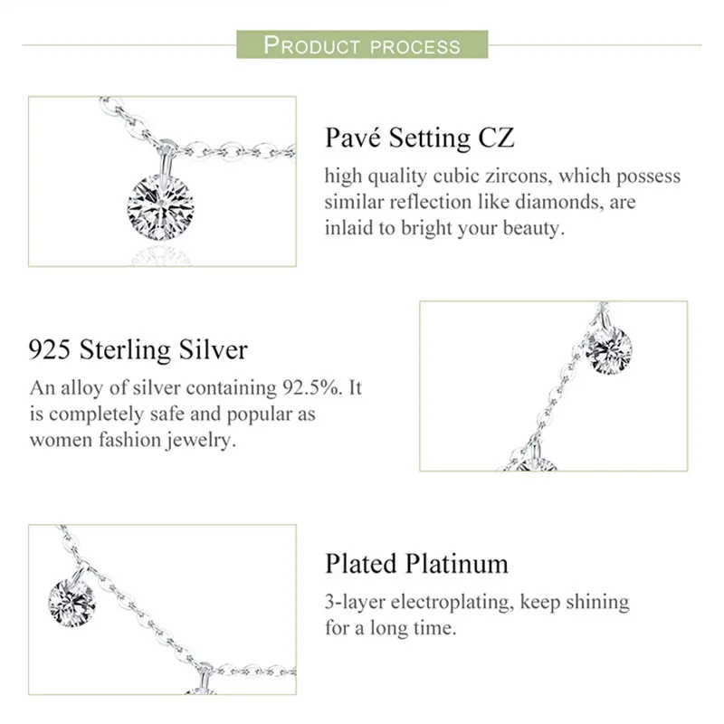 2019 Настоящее 925 пробы серебро ослепительный кубический циркон Круглый Круг CZ