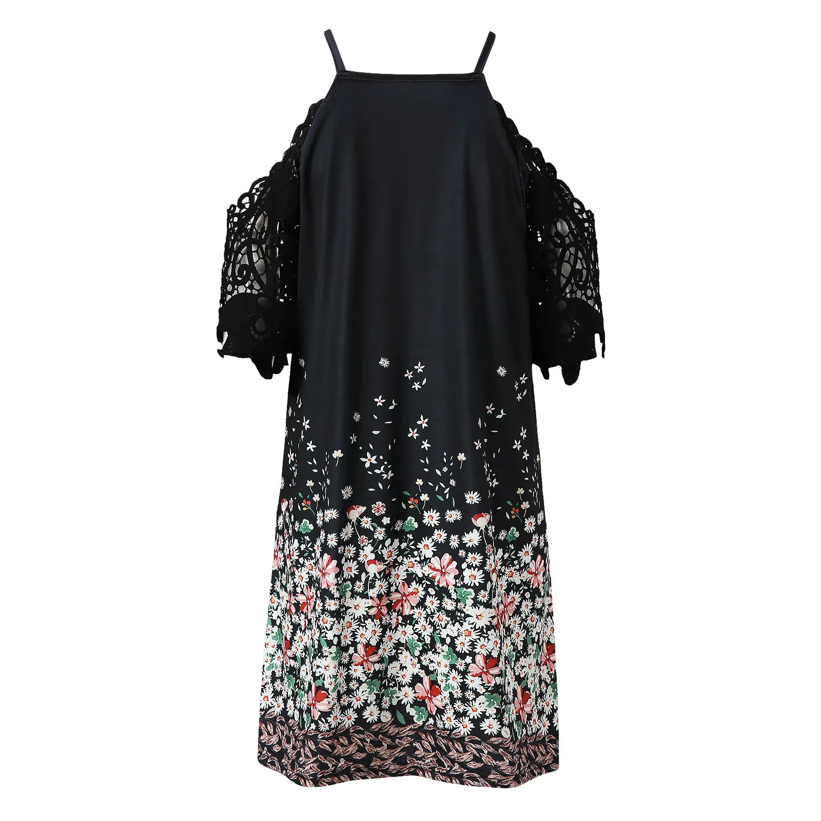 Мини платье женское кружевное с коротким рукавом и вырезом лодочкой|Женские