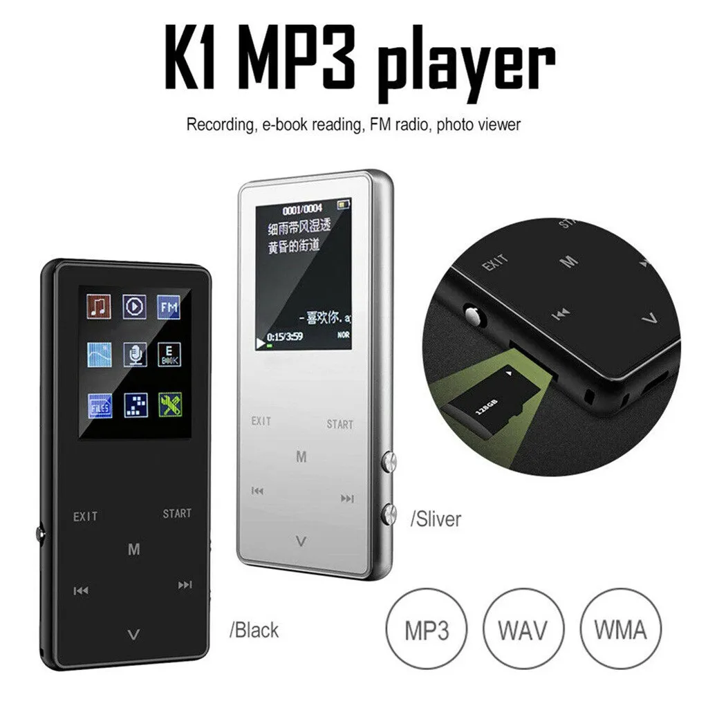 EPULA MP3 MP4 плеер 2019 портативный мини 1 8 дюймов Bluetooth светодиодный экран Музыка Спорт