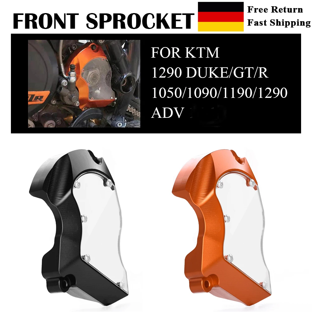 

Motorcycle Front Sprocket Chain Cover Guard Protector for KTM 1050 1090 1190 1290 Adventure S R Superduke GT RC8 2017-2020 2019