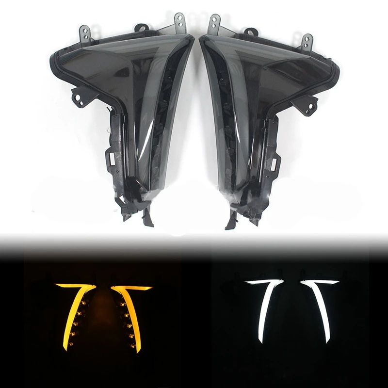 

Motorcycle Front LED Turn Signal Light Side Indicators for Yamaha T-MAX530 TMAX530 2017-2019