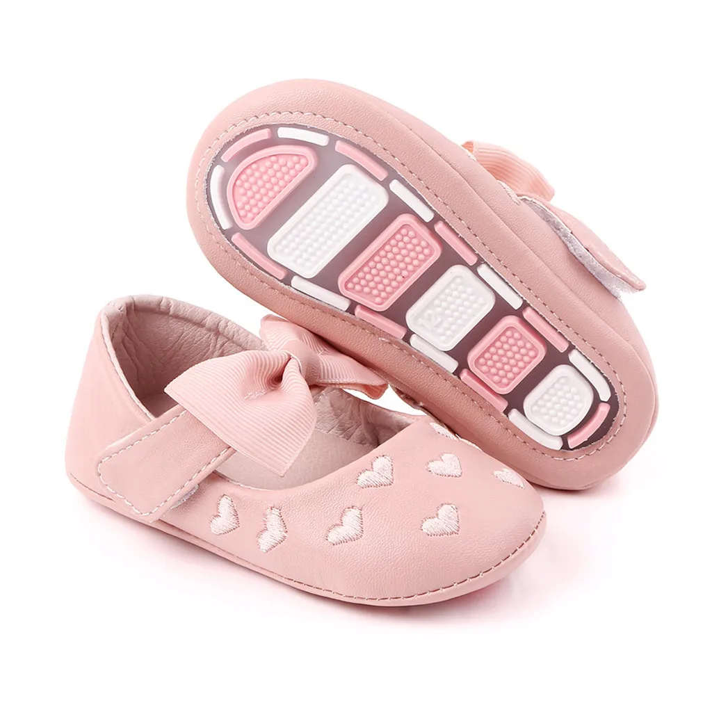 

New Soft-Soled Toddler Shoes Baby Boots Infant Newborn Girls Boys Love Bowknot Shoes First Walkers Shoes Booties Baby Slofjes 5*