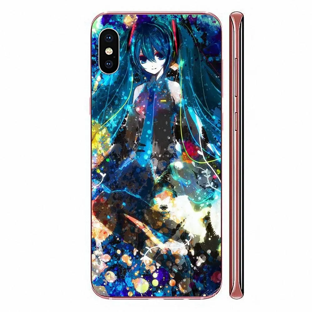 Аниме Hatsune Miku Beauty Girl TPU Capa для Sony Xperia Z Z1 Z2 Z3 Z4 Z5 compact Mini M2 M4 M5 T3 E3 E5 XA XA1 XZ Premium |