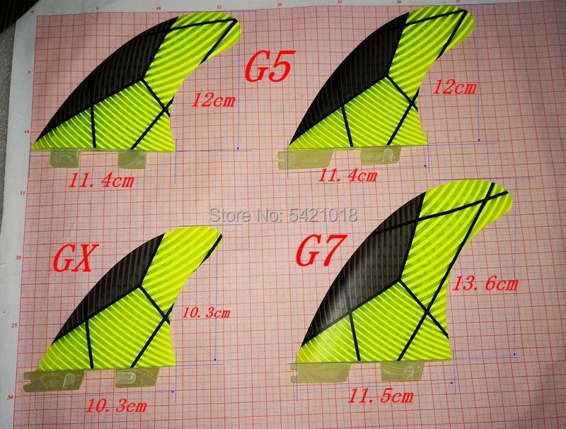 Плавники для серфборда FS II Epoxy Surf набор плавников серфинга плавники 4 шт. G7G5 G5GX