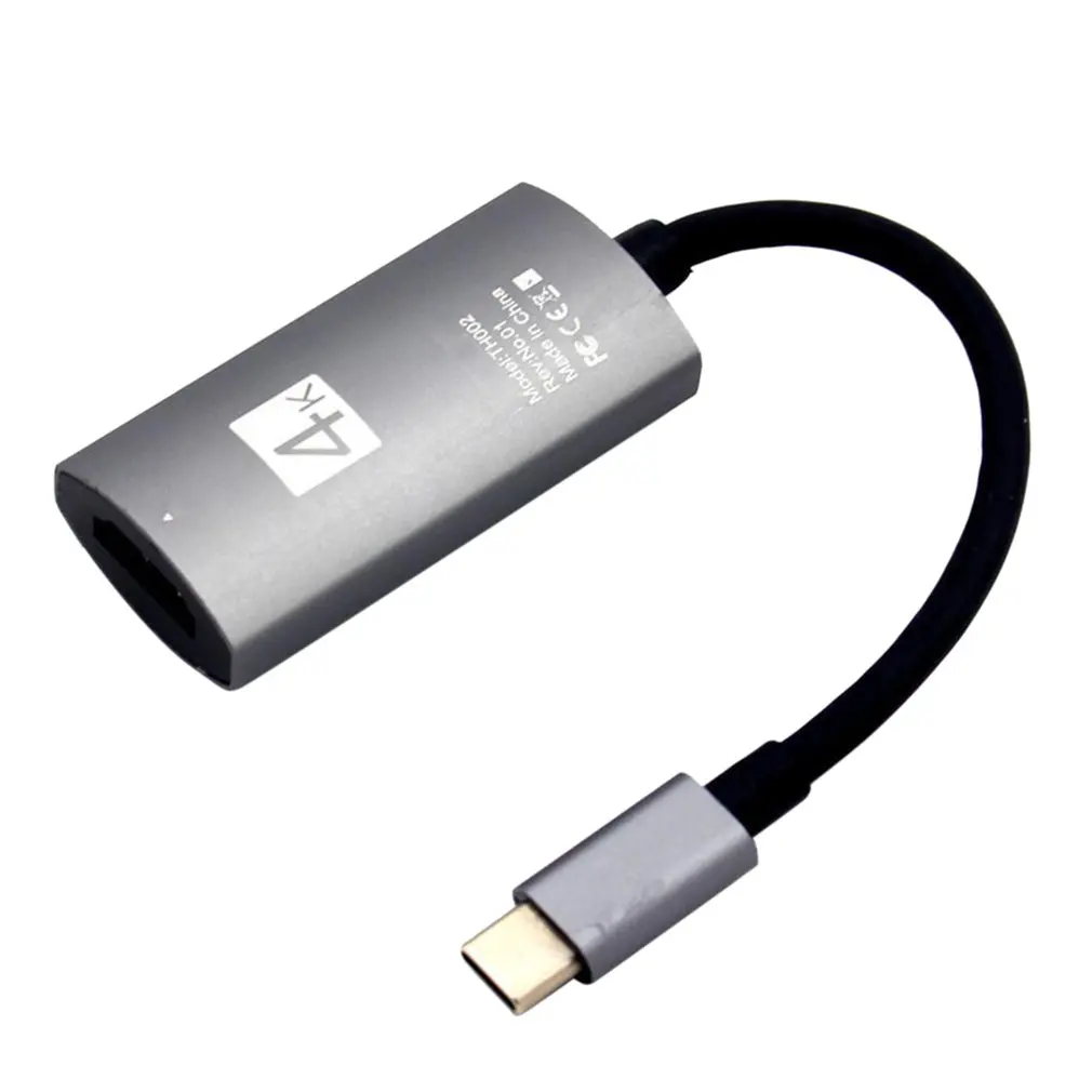 Адаптер-концентратор 4K Type-C на HDMI для любого ТВ или экрана дисплея USB USB-адаптер