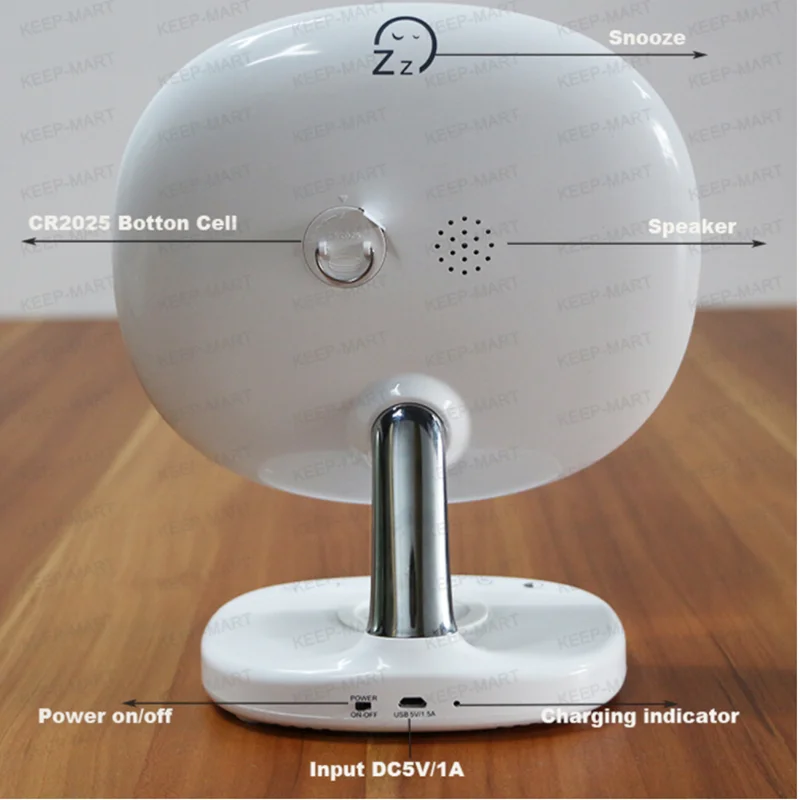 Новые светодиодный цифровые часы для макияжа зеркальные с телефоном