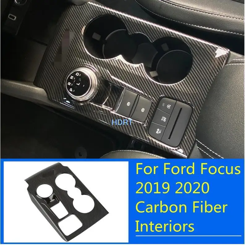 Для Ford Focus 2019 2020 цельная внутренняя наклейка из углеродного волокна для интерьера