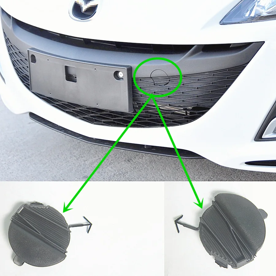 Araba aksesuarları 50-A11 ön tampon çekme kancası kapağı Mazda 3 2007-2012 için BL 1.6 motor