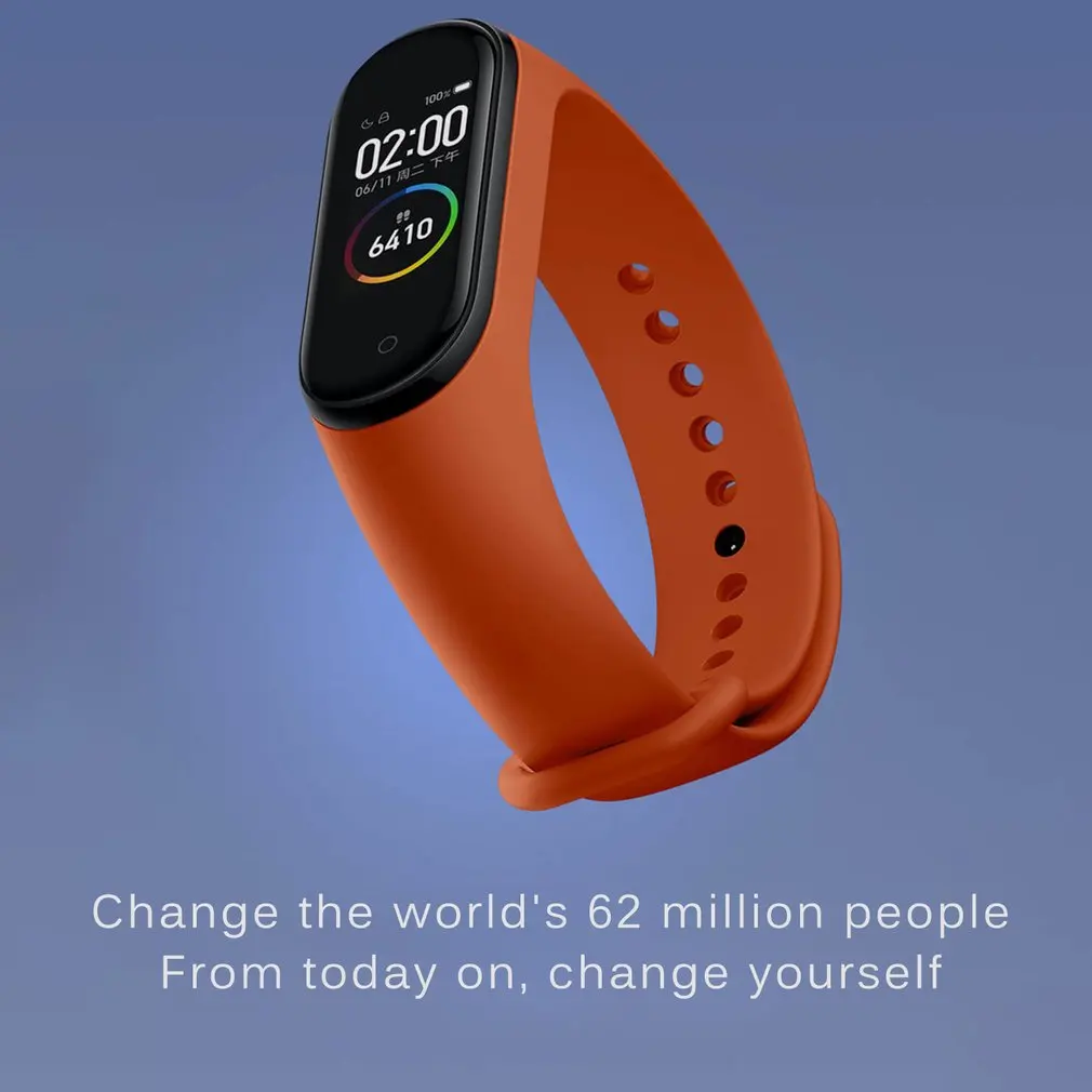 Xiaomi mi Band 4 четыре поколения Смарт спортивные часы многофункциональный браслет