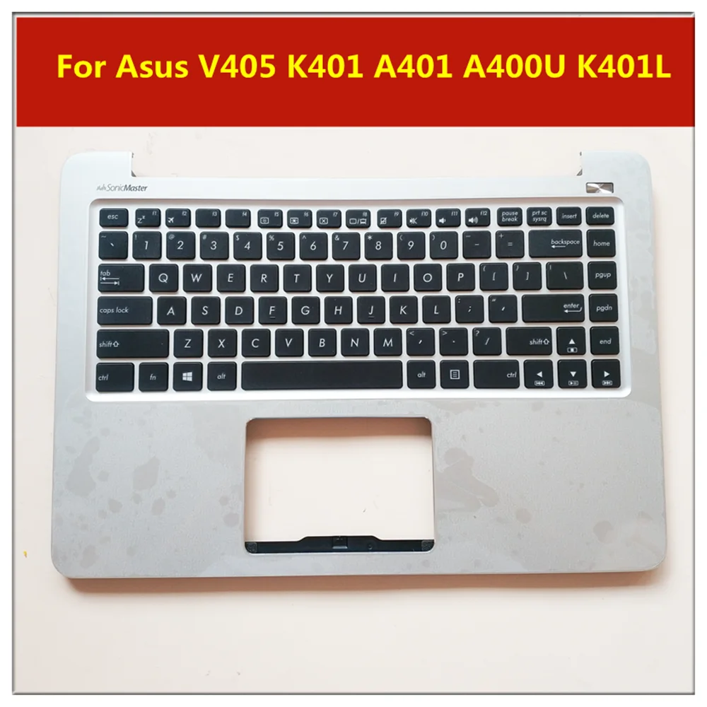 New original For Asus V405 K401 A401 A400U K401L K401LB U4000G keyboard with C shell