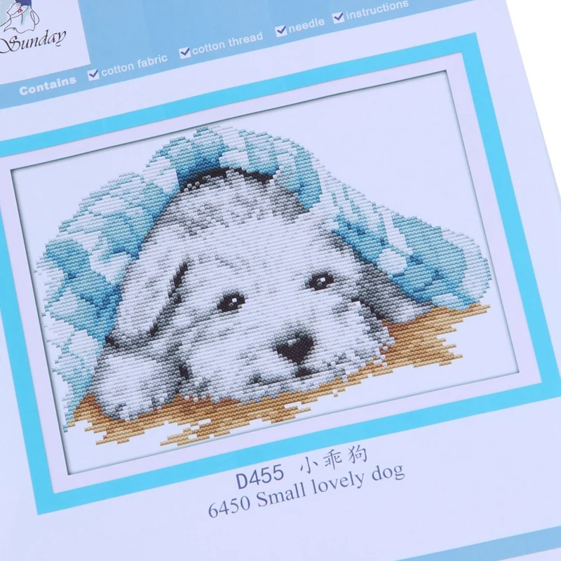 New Releases Cross Stitch Kits Patterns Embroidery Kit - Small Lovely Dog 14CT 27×20cm | Дом и сад