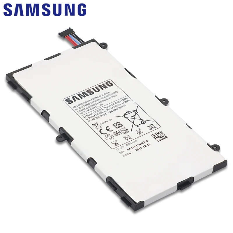 Оригинальная батарея samsung T4000E 4000 мА-ч для samsung Galaxy Tab 3 7,0 T211 T210 T215 T210R T217A SM-T210R T2105 P3210 P3200