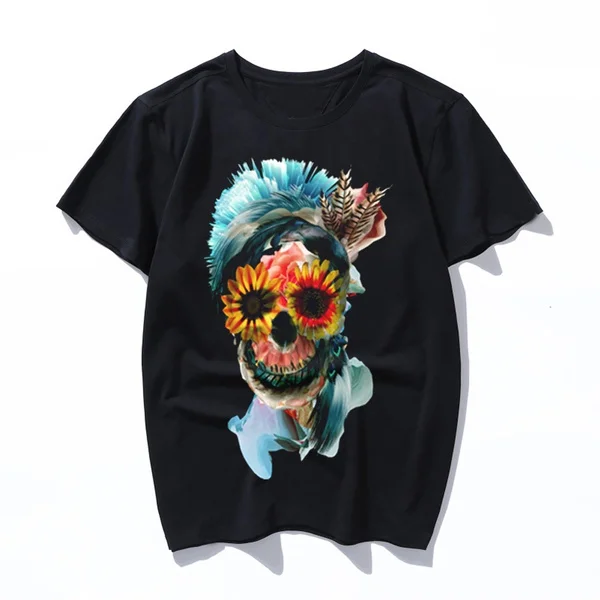 

skull women Kawaii Ullzang Harajuku Aesthetic T-shirt cartoon Print Short Sleeve Tops Tees