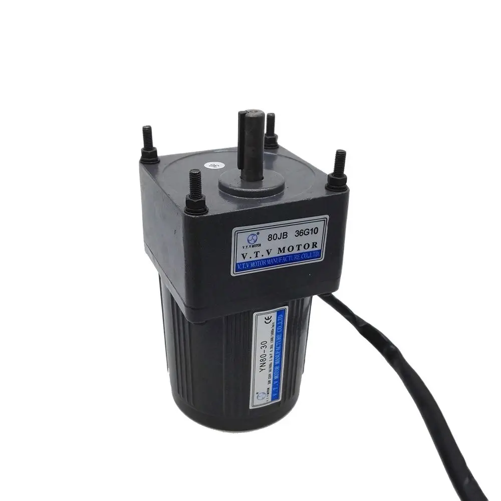 Редукторный электродвигатель VTV 40 Вт 110 В переменного тока 3 провода коэффициент