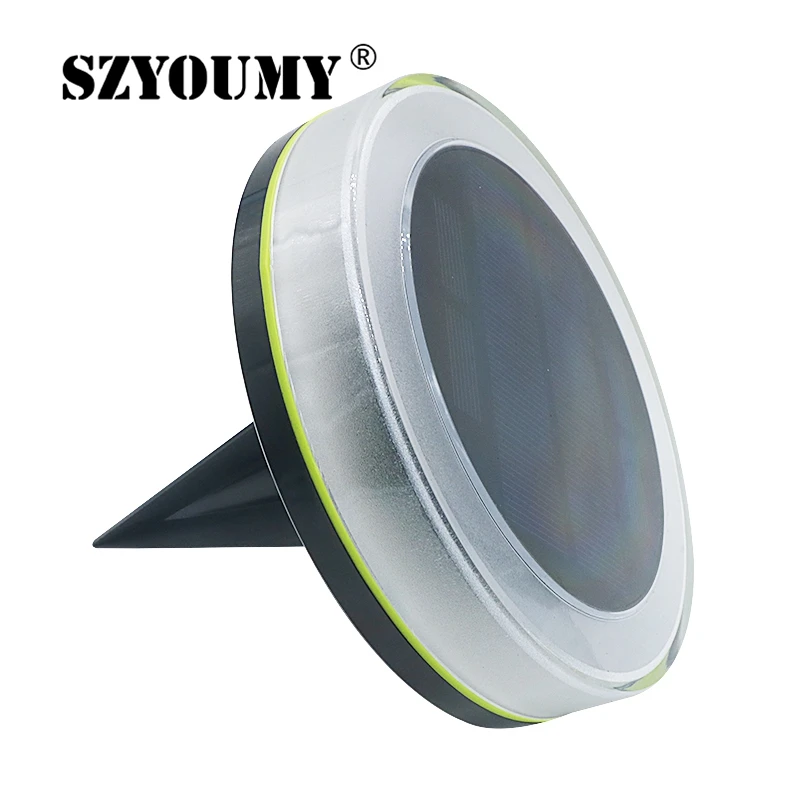 SZYOUMY 8 светодиодов на солнечной батарее заземленная лампа наружная дорожка