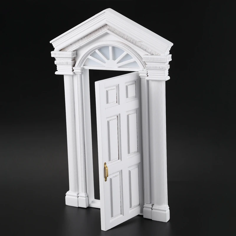 Модный винтажный кукольный домик 1:12 миниатюрное украшение Современная Белая