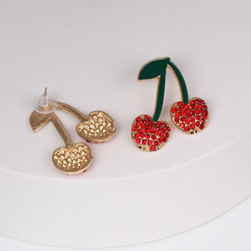 Блестящие боковые новые модные брендовые ювелирные изделия милые женские серьги