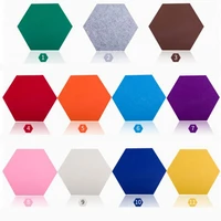 felt wall stickers creative hexagonal self adhesive three dimensional wall stickers a variety of color styles