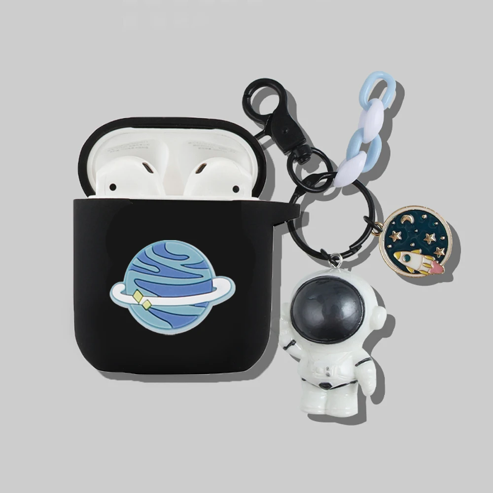 

Cartoon Spaceman Cases For QCY T8 case Silicone Protective Wireless Bluetooth Earphones Cover for qcyt10 t11