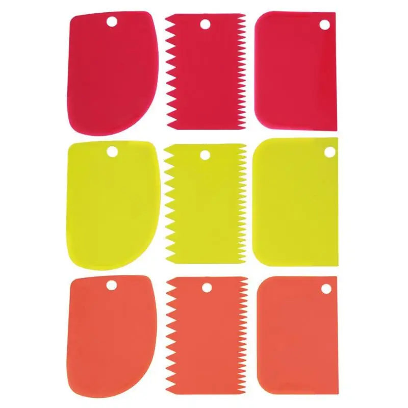 3 шт./компл. скребок для торта пластиковый теста мастики украшения инструмент