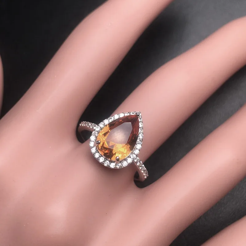 CSJ элегантные кольца из зултанита Настоящее серебро 925 пробы камень цвет