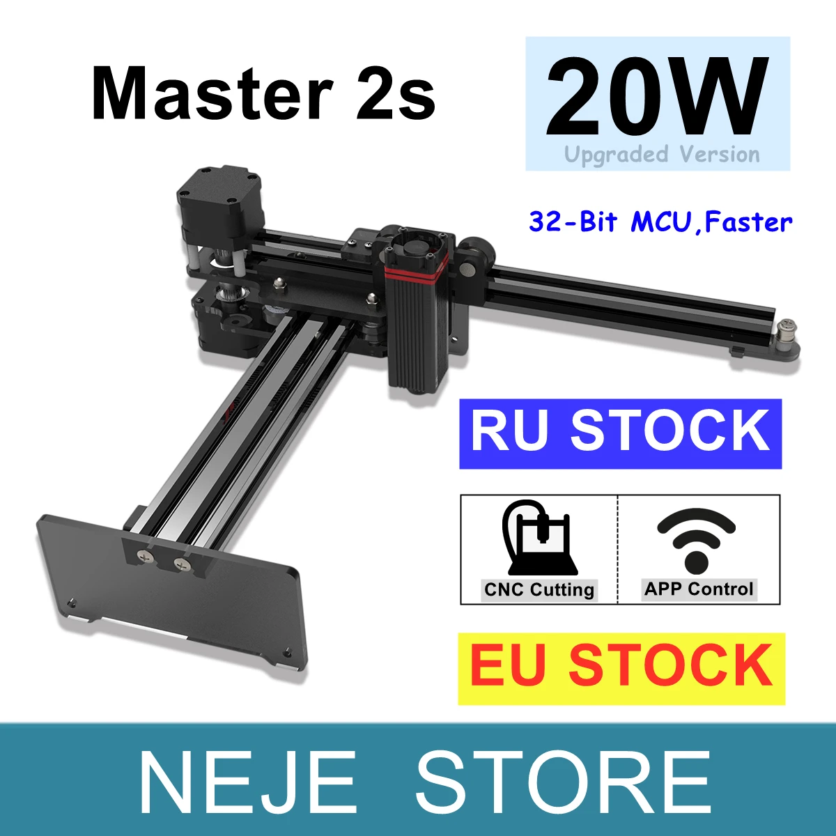 NEJE Master 2s 20 Вт ЧПУ лазерный гравер по дереву резак лазерная гравировка режущий