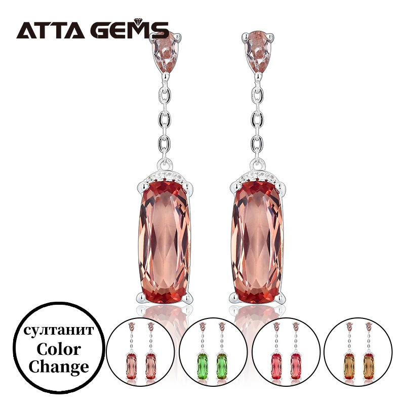 Diaspore Sterling Silver Drop Earring for Women Wedding Jewelry S925 Fine Jewelry Popular Design Created Diaspore Earrings Gifts