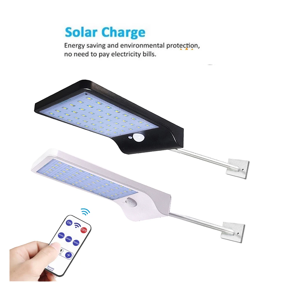 Алюминиевый Полюс Солнечный уличный светильник 36/48 светодиодный солнечный Три