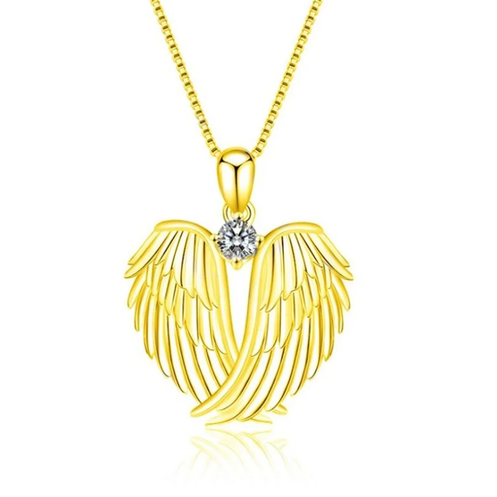 

Romantic Fashion Exquisite Angel Wing Necklace Valentine's Day Gift Jewelry Jewelry Pendant Wholesale
