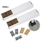 EHDIS 200 шт углерода Сталь запасные лезвия для бритвы скребок Стекло Стикеры средство для удаления клея печь Керамика скребок чистки окна автомобиля Оттенок Инструменты