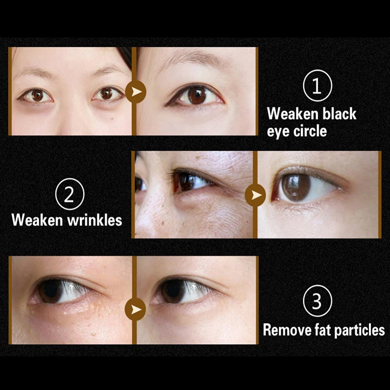 Черная жемчужная Золотая коллагеновая маска для глаз Aquagel сна патчи темные круги