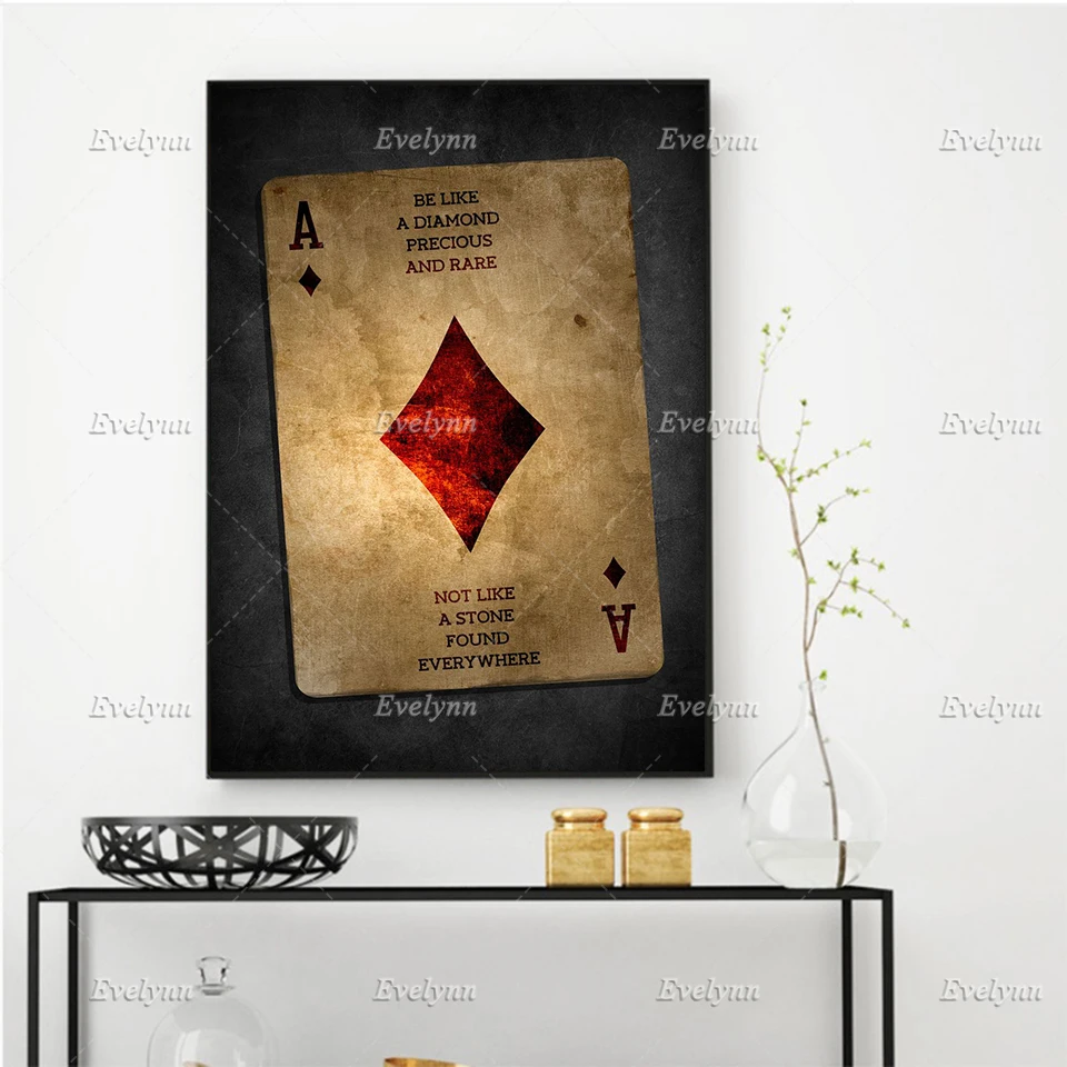 

Be Like a Diamond Quote Poster Wall Art Canvas Painting Hd Print Inspirational Modular Pictures Office Home Decor Floating Frame