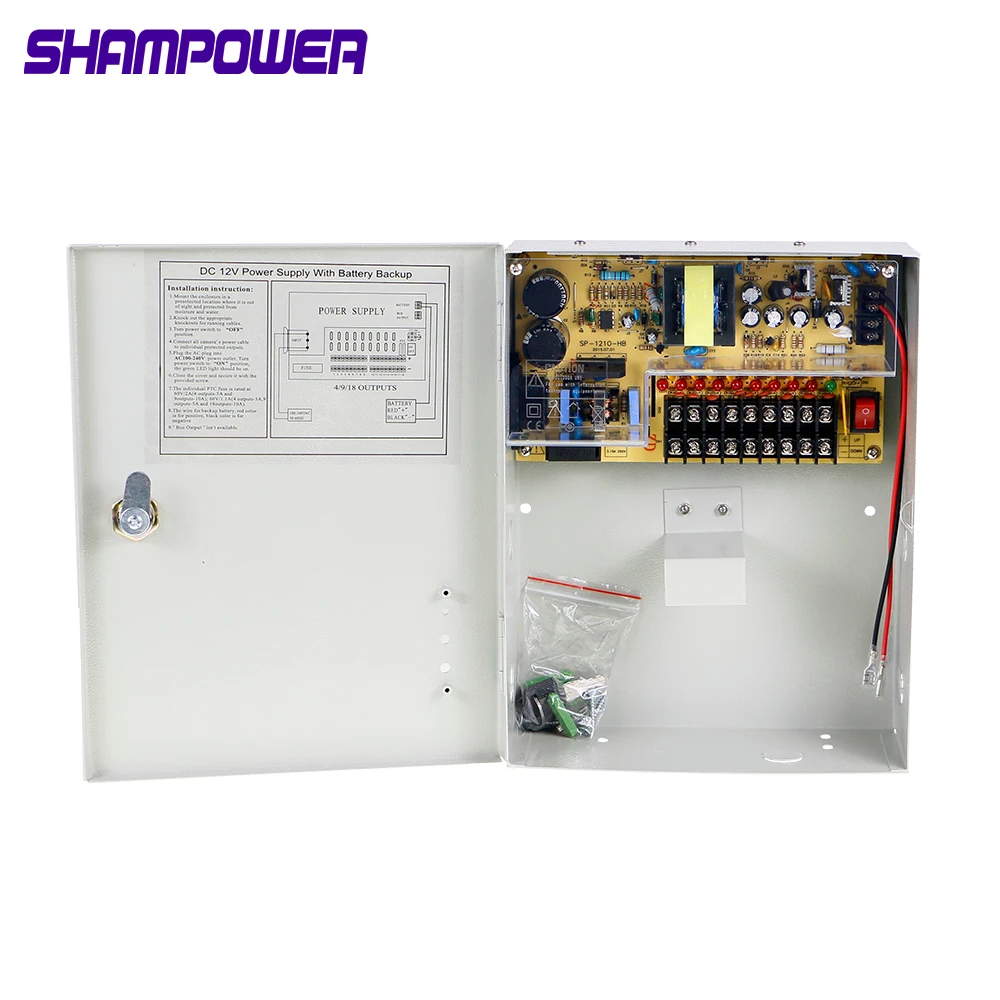DC12V 3A 5A 10A 20A источник питания с контролем доступа коробка 12 В UPS батарея поддержка для всех видов Электрический дверной замок с задержкой времени