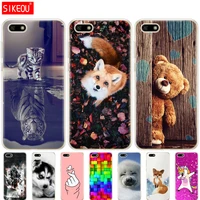 silicon phone case for huawei y5 2018 prime 5 45 inch soft tpu back cover for huawei y5 lite 2018 case protective coque bumper