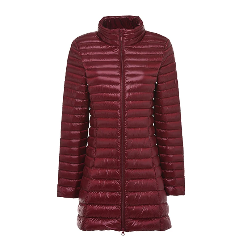 Женское зимнее пальто с воротником-стойкой ульсветильник Кая длинная куртка на