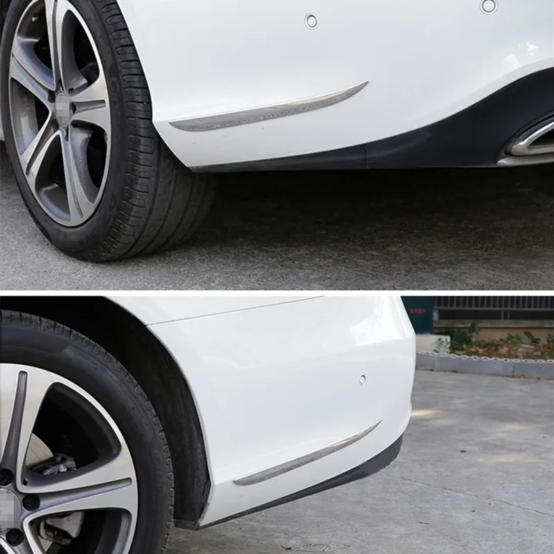

Rear Bumper Both Side Trim Strips 2Pcs For Mercedes Benz E Class W213 2016-2018 Stainless Steel Car Styling Body Decoration Trim