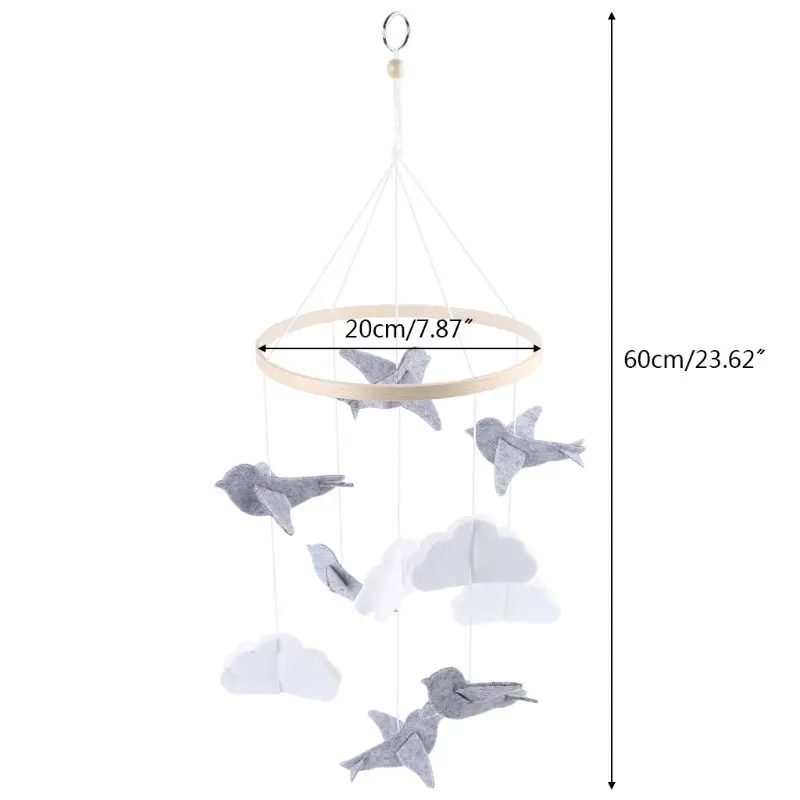 

449C Crib Mobile Rattle Toy Baby Wind Chime Pendant Bed Bell Children Room Nursery Decoration Hanging Ornament Photography Props