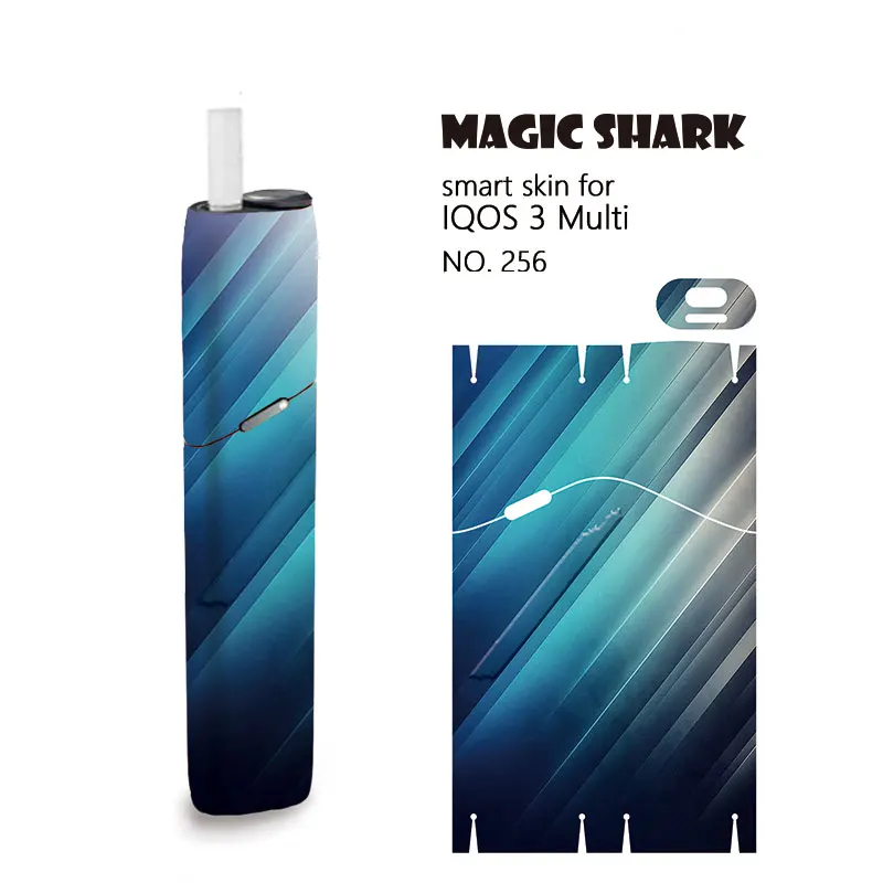 Модный чехол Magic Shark для IQOS3 из ПВХ с изображением Луны и дыма защитный