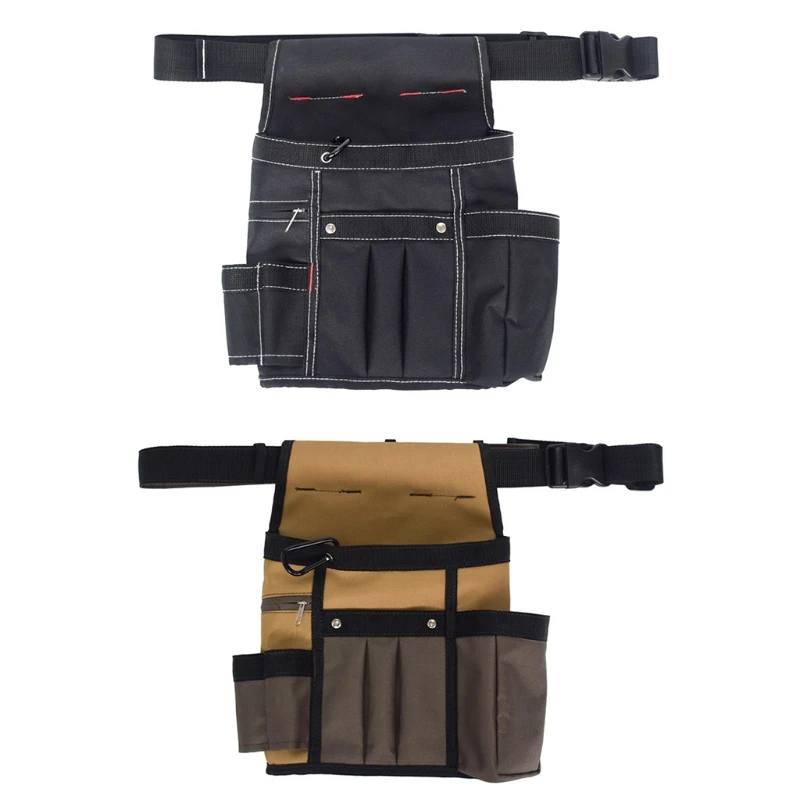 

6-Pocket Oxford Single Side Tool Belt Pouch/Work Apron for Carpenters and Builders Durable Canvas Adjustable Belt