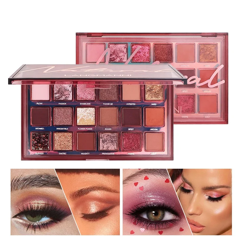 

18 Colors Professional Eye Shadow Palette Makeup Long Lasting Waterproof Psychedelic Pearlescent Eyeshadow Gift Eye Makeup TSLM1