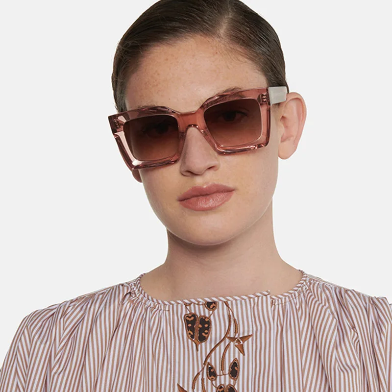 

Солнцезащитные очки женские квадратные, прозрачные, цвета шампанского