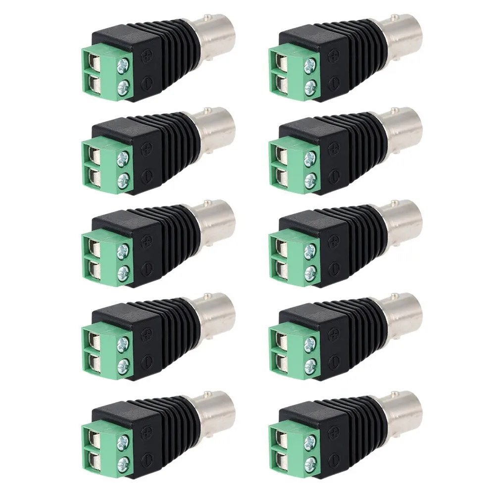 BNC Connector BNC Female Connector Adapter for Led Strip Lights Security Video Surveillance CCTV Camera DVR System Accessories