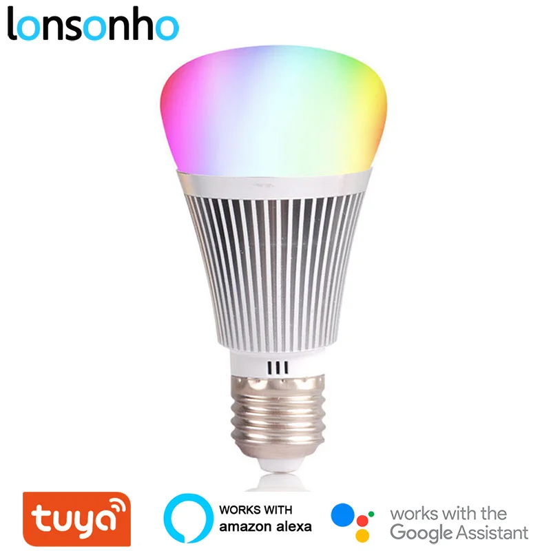 LonSonHo умный светодиодный светильник wifi лампа E27 затемняемый RGB красочный пульт дистанционного управления модули для автоматизации умного дома google home alexa