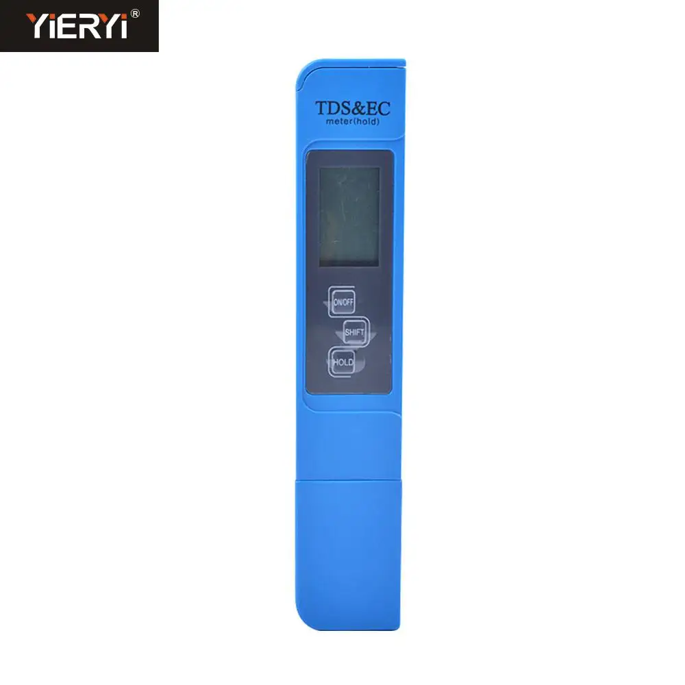 Yieryi TDS ph-метр PH/TDS/EC/TEMP метр цифровой монитор качества воды тестер серии для бассейнов, питьевой воды, аквариумов - Цвет: Blue EC meter