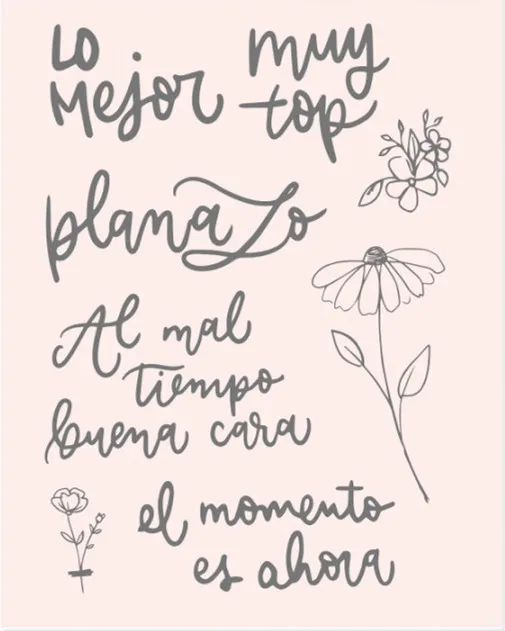 

Spanish stamp Clear Stamp for Scrapbooking Transparent Silicone Rubber DIY Photo Album Decor 633