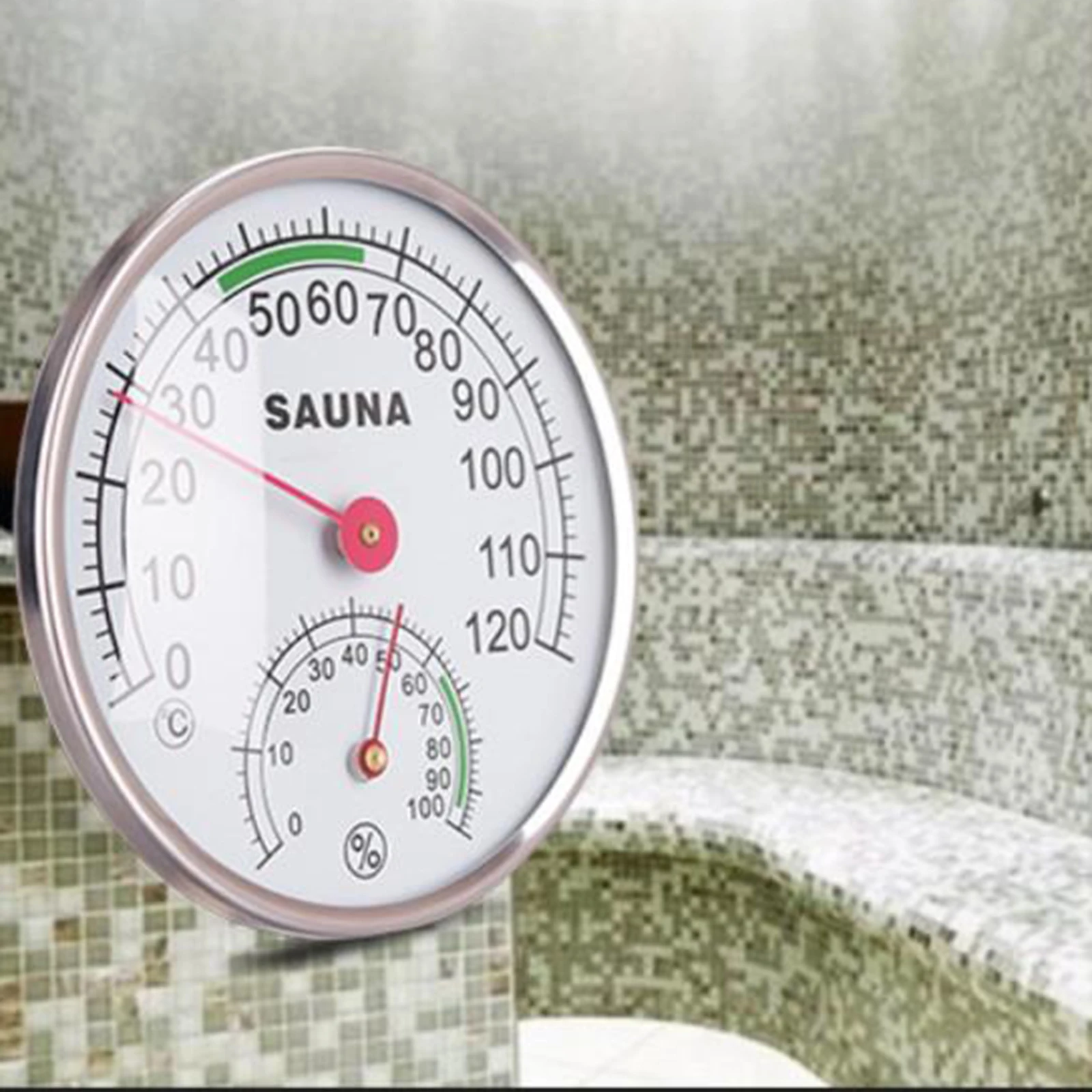Круглая сауна гигротермограф термометр гигрометр измеритель влажности и
