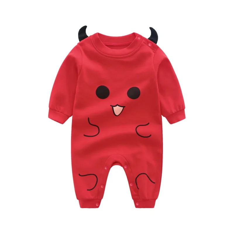 Осенне зимний детский комбинезон с длинными рукавами изображением маленького