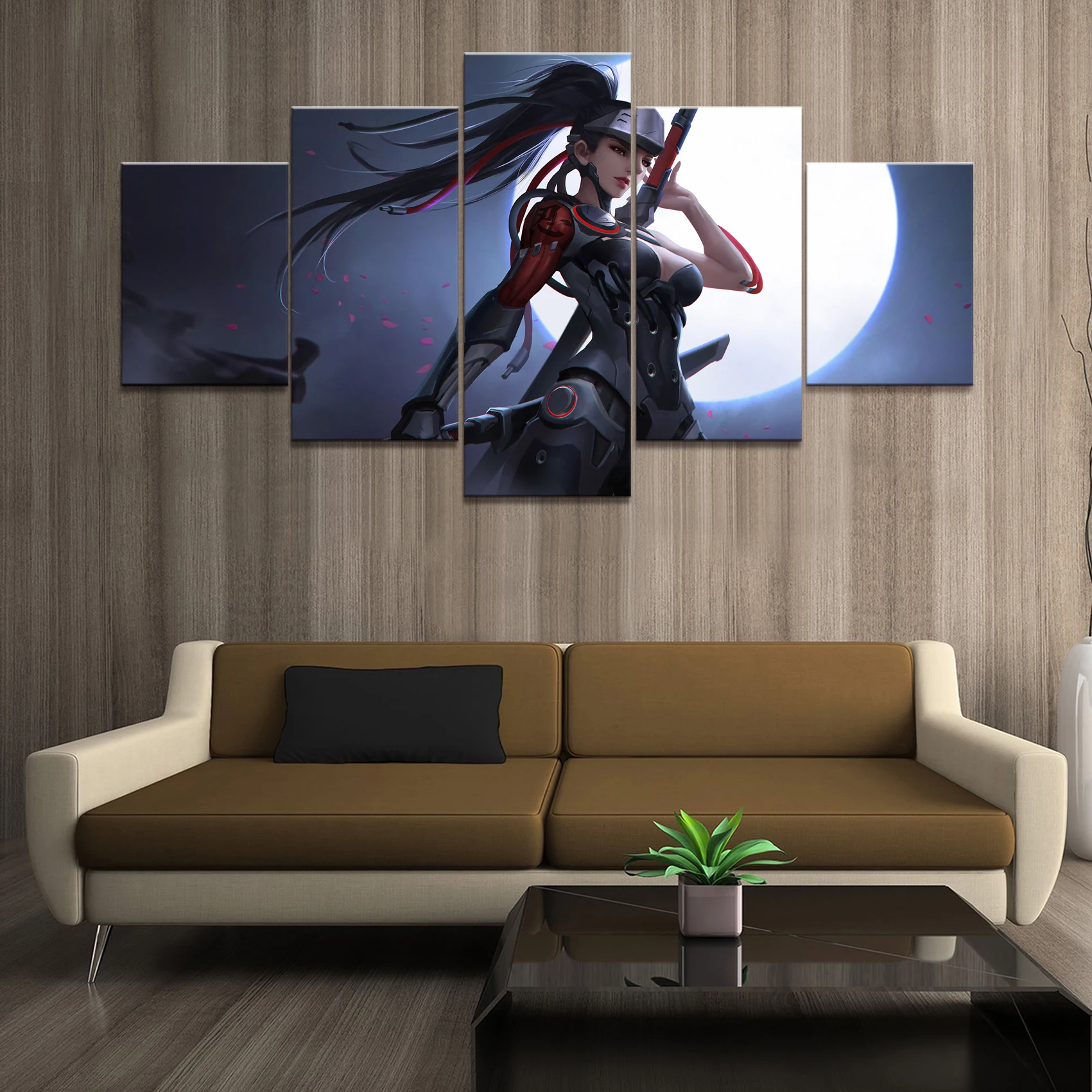 Домашний декор искусственные принты холст 5 шт. модульная сексуальная игра Genji